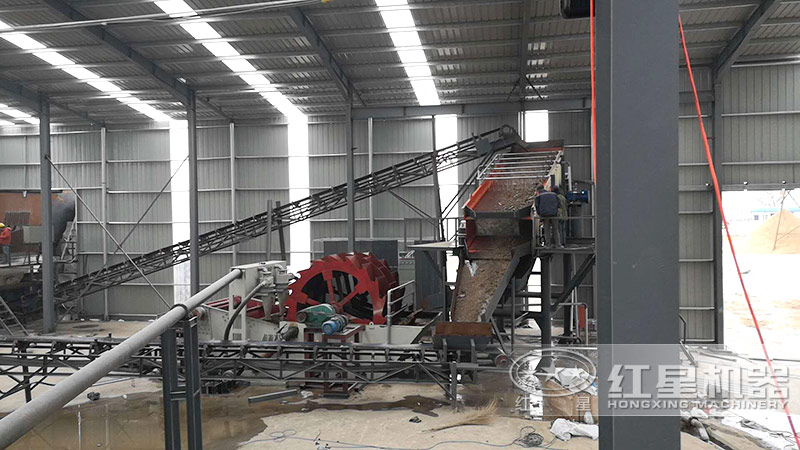 洗砂廠增設(shè)洗砂環(huán)節(jié)，現(xiàn)場實(shí)拍